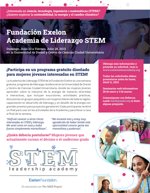 STEM Flyer in Spanish